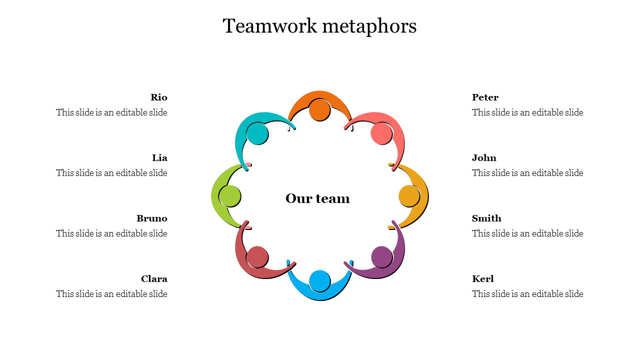 Enticing Teamwork Metaphors PowerPoint Presentation